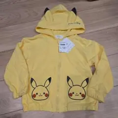 110【モンポケ】monpoké ピカチュウ フード付きパーカー