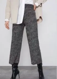 ZARA 텍스처 다큐롯 모노톤 트위드