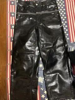 GOAR goar.archive クロコ パンツ マットブラック - メルカリ