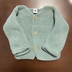 PETIT BATEAU プチバトー カーディガン ガーター編み18m/81cm