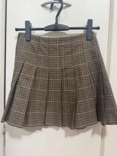 H&M チェック柄 プリーツスカート EUR 34