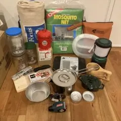 キャンプ調理器具セット コールマン　バーナーなど、まとめ売りのサムネイル