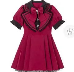 夢展望 赤 ワンピース 推し色アイドルデザインワンピース 量産型