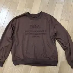 Bébé 刺繍入りブラウントレーナー M