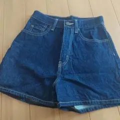 WEGO デニムショートパンツ インディゴ Sサイズのサムネイル