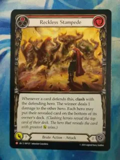FAB 無謀な大暴走/Reckless Stampede SUP 英語版