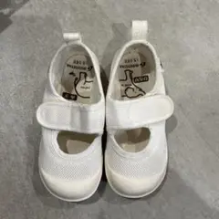 ホワイト メッシュ 室内用シューズ 15.0cm