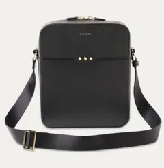 Square leather shoulder bag