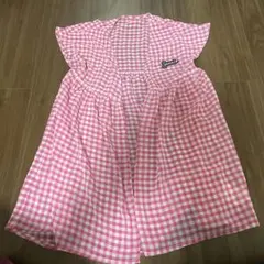 ジェニィ 半袖ワンピース 130cm ピンクチェック