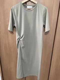 AZUL by MOUSSY カーキ 半袖ワンピース S