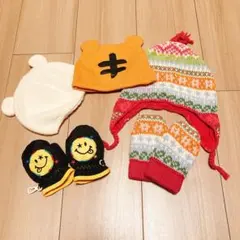 ベビー ニット 帽子セット 手袋 グローブ 赤ちゃん GAP ギャップ他 冬
