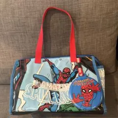 ユニバーサルスタジオジャパン　スパイダーマン トートバッグ 大きめ　USJ レア レア・USJ】スパイダーマン 特大 ショップバッグ トート ジッパー付き