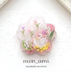 レジン ドライフラワー ハートのヘアゴム - メルカリ