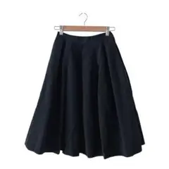 URBAN RESEARCH タック入 ボリュームスカート(F)ネイビー