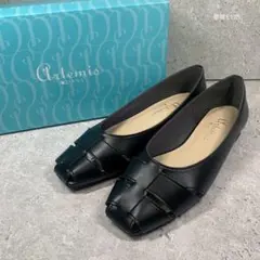 【未使用級】アルテミスバイダイアナ 軽量 グルカ風 フラットシューズ 黒