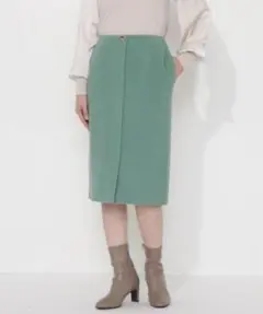 新品☆完売品 ナチュラルビューティーベーシック　ウールビーバーナロースカートXS