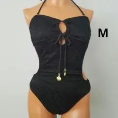 レディース ワンピース水着 ブラック ホルターネック モノキニ　セクシー　無地