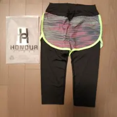 新品未使用HONOURレディーススポーツ♡レギンス♡7分丈♡サイズＳ♡パンツ付き