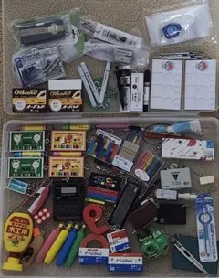 ガチャ　ミニチュア文具まとめ売り