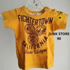 JUNK STORE 半袖Tシャツ 山吹色 90のサムネイル