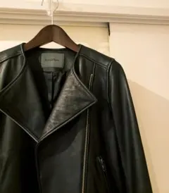 Spick & Span ブラック ダブルライダースジャケットのサムネイル