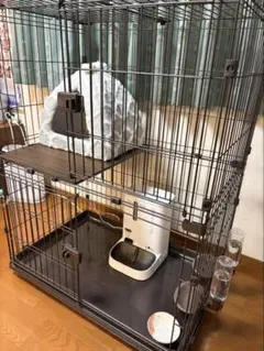アイリスオーヤマ 猫用ケージ 2段（ブラウン）のサムネイル