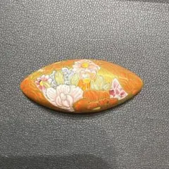 九谷焼「加賀の華」シリーズ 陶器 リメイク品(帯留 帯飾り ペンダントトップ 九谷焼「加賀の華」シリーズ 陶器 リメイク品(帯留 帯飾り