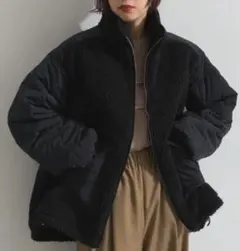 ボアジャケット黒