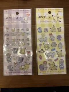ポケモン キラキラ透明シール 2シートセット