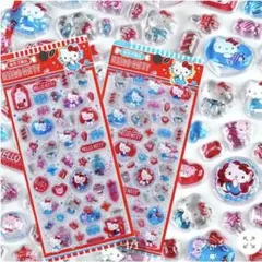【海外限定】キティ　キャラクターシール 2枚セット
