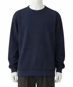 新作 無印良品 乾きやすいワッフルクルーネック 長袖Ｔシャツ サイズL 未使用