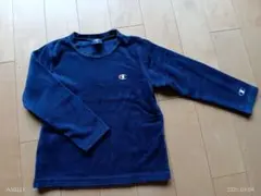 Champion ネイビー ベロア　長袖トレーナー 110