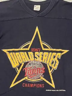 良品　80‘s チャンピオン　Tシャツ　フットボール　USA トリコタグ