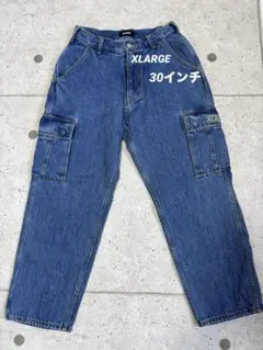 XLARGE カーゴパンツ デニムブルー 30インチ