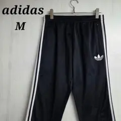 アディダスオリジナルス　ジャージ パンツ M 刺繍ロゴ 黒色　ファイヤーバード