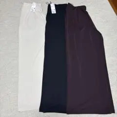 UNIQLOクレープジャージーストレートパンツXL3点セット
