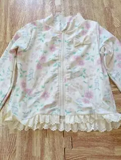 花柄フリルラッシュガード 100cm