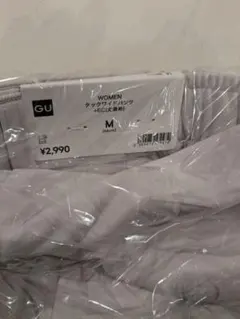 【新品未使用】タックワイドパンツ+EC（丈長め）3cm裾上げ