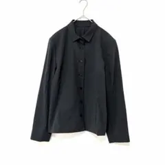2376 セシオセラ 綿 薄手長袖ジャケット グレー 昭和レトロ Mのサムネイル