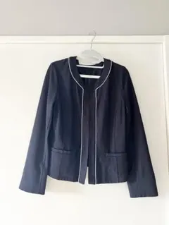ロペピクニック　ノーカラージャケット ネイビー【3/14まで出品】
