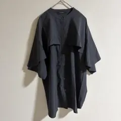 w closet 半袖シャツ ブラウス チャコールグレー