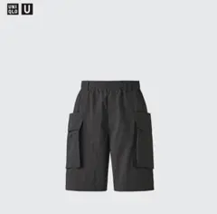 【廃盤品】UNIQLO U パラシュートカーゴショーツ ブラック M ユニクロ