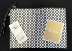 MICHAEL KORS　クラッチバッグ ブラック× ホワイト