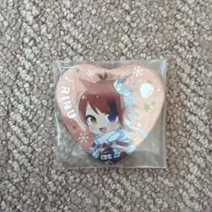 RINU ハート型缶バッジ