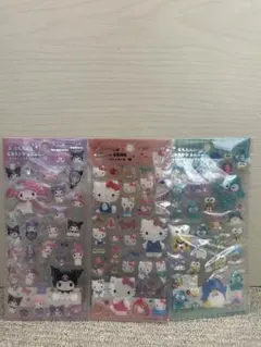 サンリオキャラクターズ♡クリアキャンディシール3枚セット