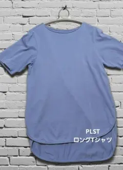 PLST ロングTシャツ 半袖 ブルーのサムネイル