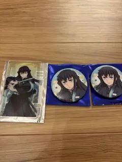 鬼滅の刃 全集中展 刀鍛冶の里編 柱稽古編缶バッジ 時透無一郎2個アクリルカード