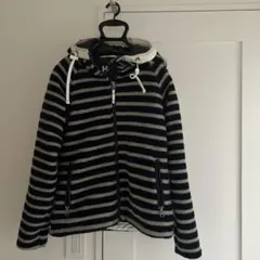 ベリーハンセン ストライプフリースジャケット