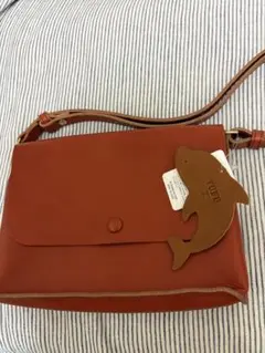 ユフ　ショルダーバック　赤茶　日本革市　タグ付き新品　壱岐島ファクトリーお値下げ