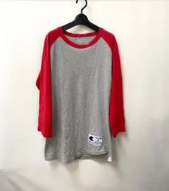 CHAMPION　七分袖 グレー ロンT　S チャンピオン